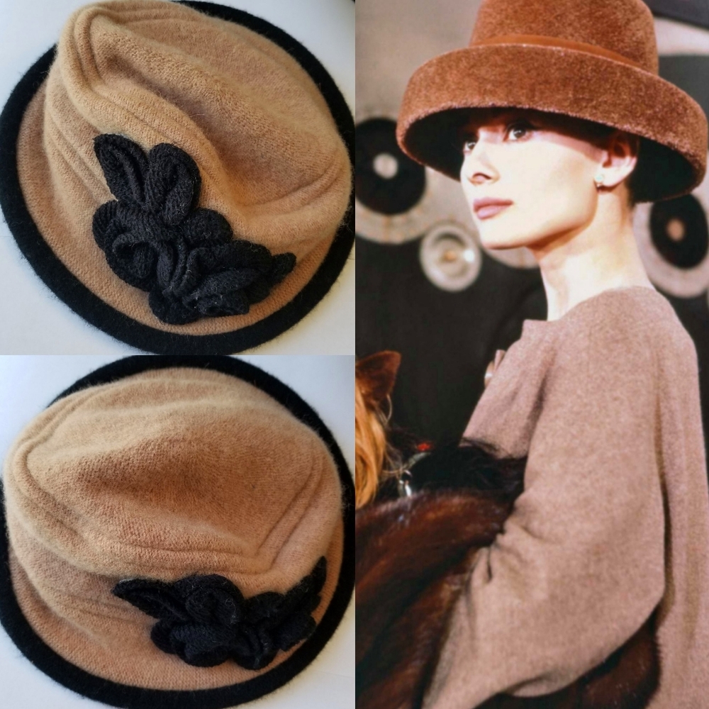 ❗Audrey Hepburn Style Brown Wool Hat❗